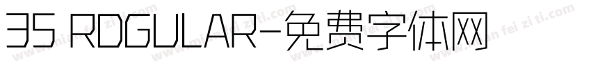 35 RDGULAR字体转换